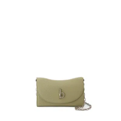 Burberry Rocking Horse Foldover Top Chain In Beige