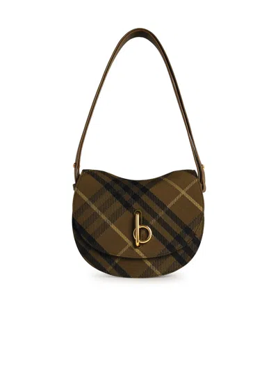 BURBERRY BURBERRY 'ROCKING HORSE' GREEN POLYESTER BLEND CROSSBODY BAG