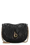 Burberry Medium Rocking Soft Quilted Shoulder Bag In Black