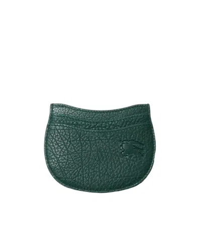 Burberry Rocking Horse Leather Card Holder In Green