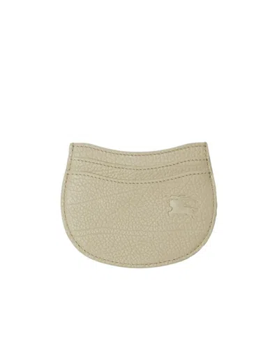 Burberry Rocking Horse Leather Cardholder In Nude