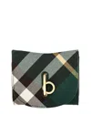 BURBERRY BURBERRY ROCKING HORSE LEATHER-TRIM WALLET