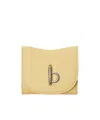 Burberry Rocking Horse Leather Wallet In Nude