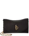 Burberry Womens Black Rocking Horse Chain-strap Calf-leather Wallet In Black