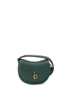 Burberry Rounded Shoulder Bag With Gold-tone Clasp In Green
