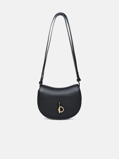 Burberry 'rocking Horse' Black Leather Mini Bag