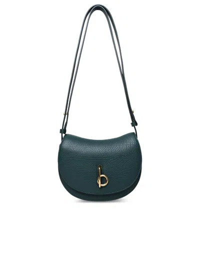 Burberry 'rocking Horse' Mini Bag In Green Leather Woman