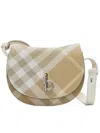 Burberry Rocking Horse Check-pattern Crossbody Bag In Nude & Neutrals