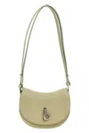 Burberry Mini Rocking Horse Leather Crossbody Bag In Neutral