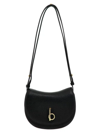 Burberry Women Black Leather Mini Rocking Horse Shoulder Bag