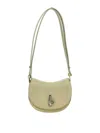 Burberry Mini Shoulder Bag With Adjustable Strap And Textured Finish In Green