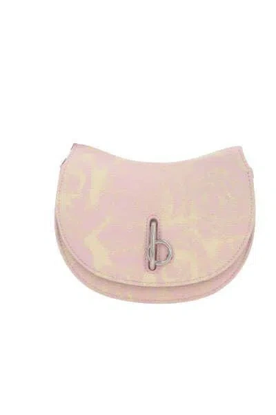 Burberry Rocking Horse Mini Shoulder Bag In Pink