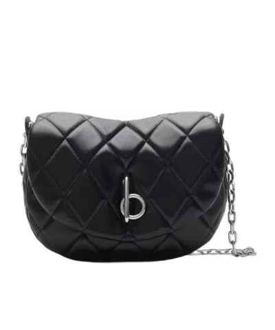 Burberry Rocking Horse Saddle Bag In Black