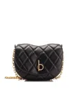 Burberry Rocking Horse Quilted Leather Crossbody Bag In Black