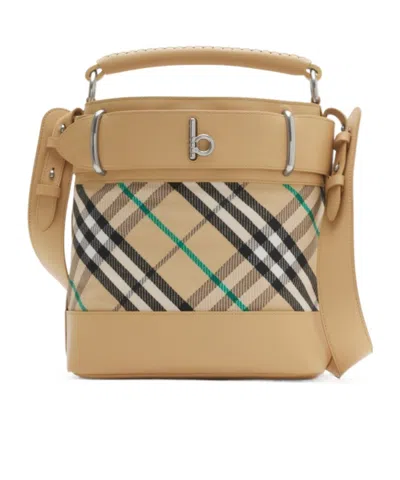 Burberry Rocking Horse Shoulder Bag In Nude