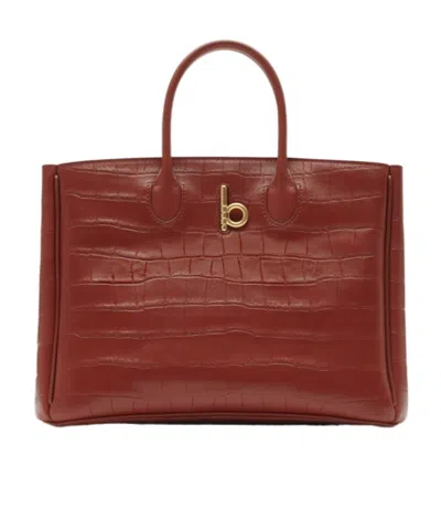 Burberry Rocking Horse Shoulder Bag In Red