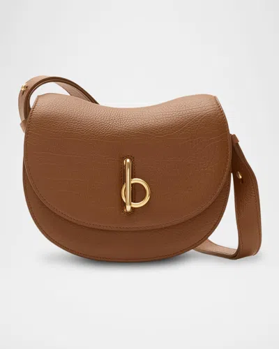 BURBERRY ROCKING HORSE SMALL LEATHER SADDLE CROSSBODY BAG