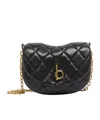 Burberry Rocking Horse Quilted Leather Crossbody Bag In Black
