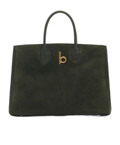 Burberry Rocking Horse Small Tote Bag In Black