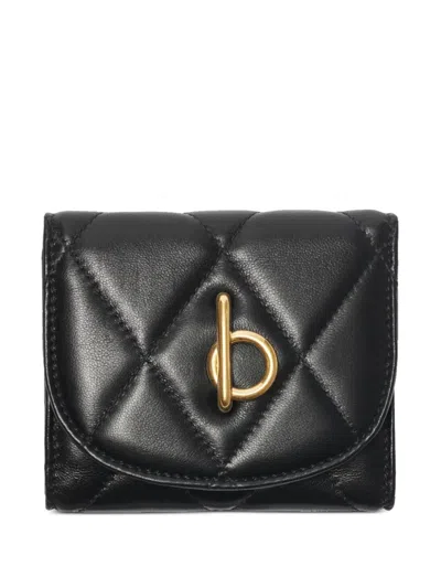 Burberry Rocking Horse Wallet In Black