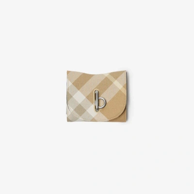 Burberry Rocking Horse Wallet In Flax