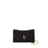 Burberry Women's Rocking Horse Wallet On Chain In Black