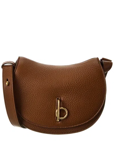 Burberry Rocking Mini Leather Shoulder Bag In Brown