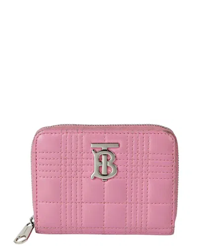 Burberry Rolla Zip Coin Wallet (authentic Pre-loved) In Pink