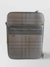 Burberry Rolling Canvas Suitcase Leather Finish