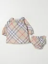 Burberry Romper  Kids Color Dove Grey In Dove Grey