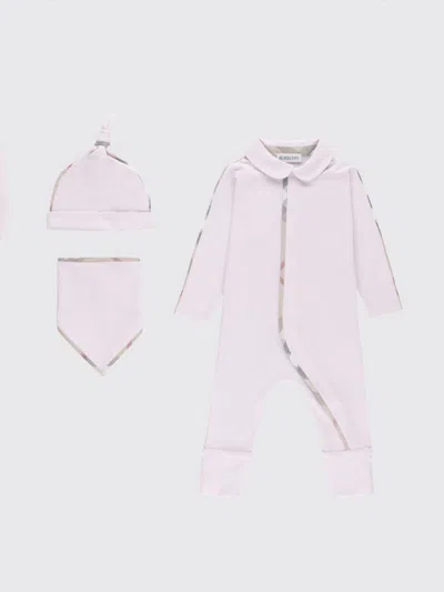 Burberry Babies' Romper  Kids Color Pink