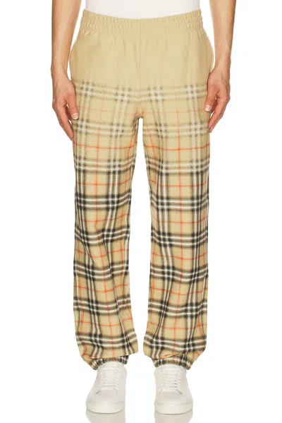 Burberry Ronnie Check Trousers In Neutral