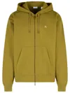 Burberry Rory Ck Green Cotton Sweatshirt In Green