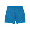 Burberry Man Shorts & Bermuda Shorts Azure Size Xl Viscose, Polyamide In Blue