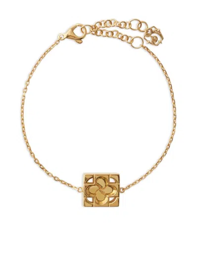 Burberry ローズモチーフ ブレスレット Burberry Rose Monogram Bracelet In Gold | ModeSens