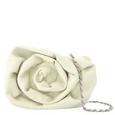 Burberry Rose Chain Leather Clutch Bag In Sherbet