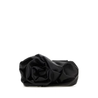Burberry Rose Clutch In Black