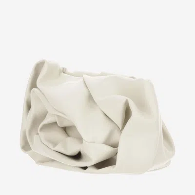 Burberry Rose Clutch In Ivory