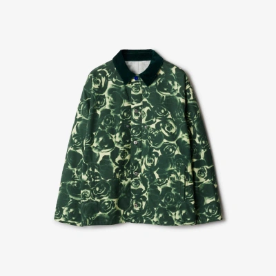 Burberry Rose Cotton Jacket In Ivy