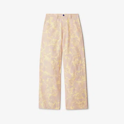 BURBERRY BURBERRY ROSE COTTON TROUSERS