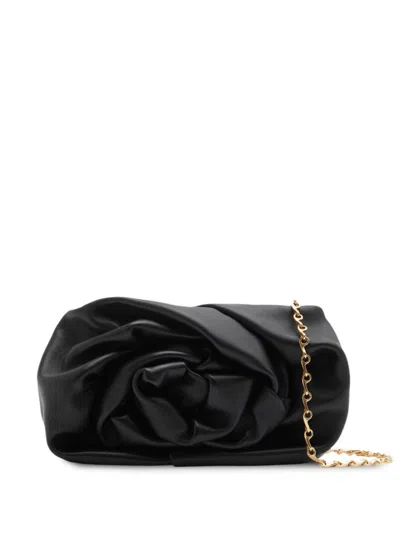 Burberry Slouch-body Leather Clutch Bag In Black