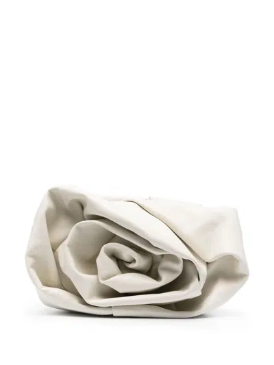 Burberry Rose Leather Clutch Bag In Nude