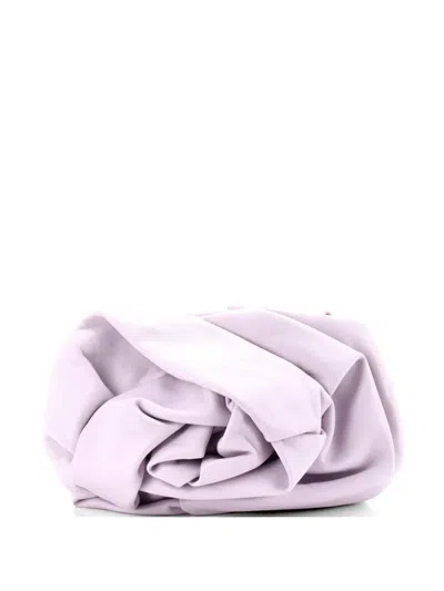 Pre-owned Burberry Rose Leather Clutch Bag In Purple