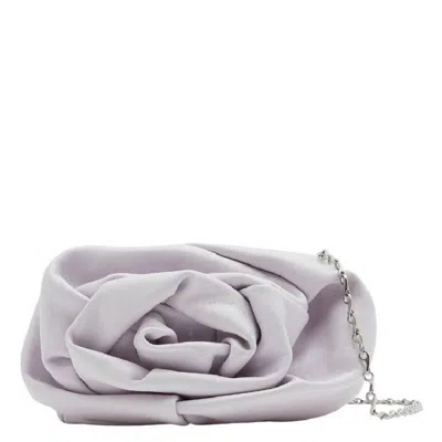 Burberry Rose Nappa Chain Clutch In Haze In Gray