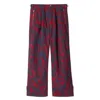 Burberry Rose Print Cotton Trousers