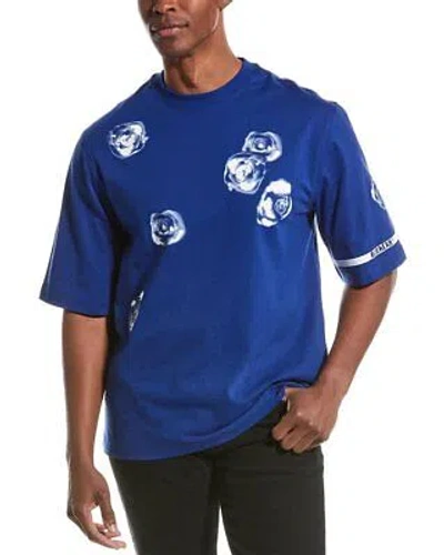 Pre-owned Burberry Rose T-shirt Men's In Blue