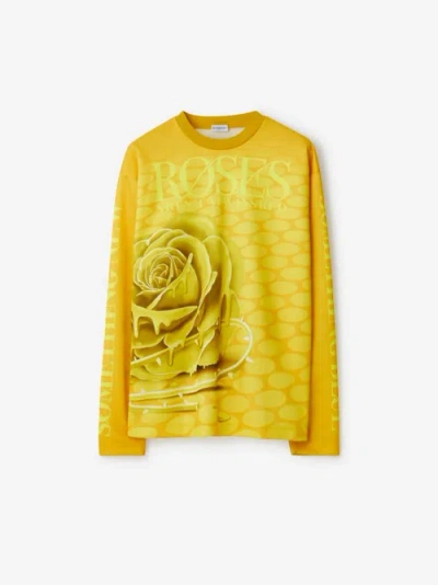 Burberry Rose Top In Yellow
