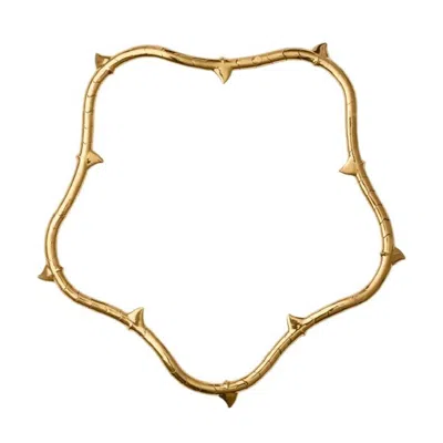 Burberry Rose Vine Clip Closure Necklace In Gold