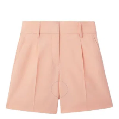 Burberry Rosebud Pink Lorie Wool-blend Tailored Shorts