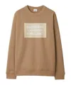 Burberry Round Collar Long Sleeve Sweater In Brown